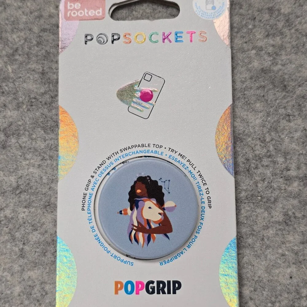 be rooted Leo Popsockets Single Grip & Stand Universal Phones and Tablet Holder
